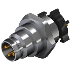 Weidmüller SAIE-M8S-3-F9THR zabudovateľný zástrčkový konektor pre senzory - aktory, 2422860000, piny: 3, 25 ks; 2422860000