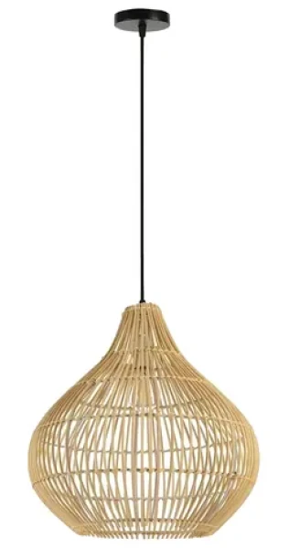 Immax BOHO PELO / Závesné svietidlo / D40 cm / E27 / prírodný ratan (08257L)