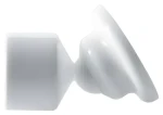 Spirella Držiak tyče WALLQUICK biely / Držiak na inštaláciu sprchovej tyče / plast / 20 mm