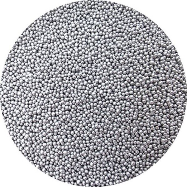 Cukrové šupinky metalické strieborné 3-4 mm 80 g - I LOVE CAKES - I LOVE CAKES