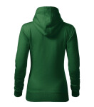 Dámska mikina s kapucňou bottle green L