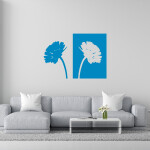 Veselá Stena Samolepka Margaréty Farba: fialová, Veľkosť: 60 x 43 cm