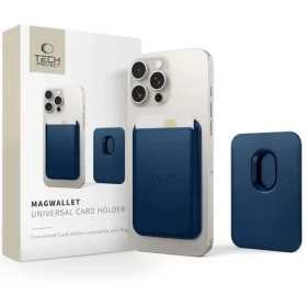 Tech-Protect MagWallet modrá / Peňaženka na karty / MagSafe / Univerzálna