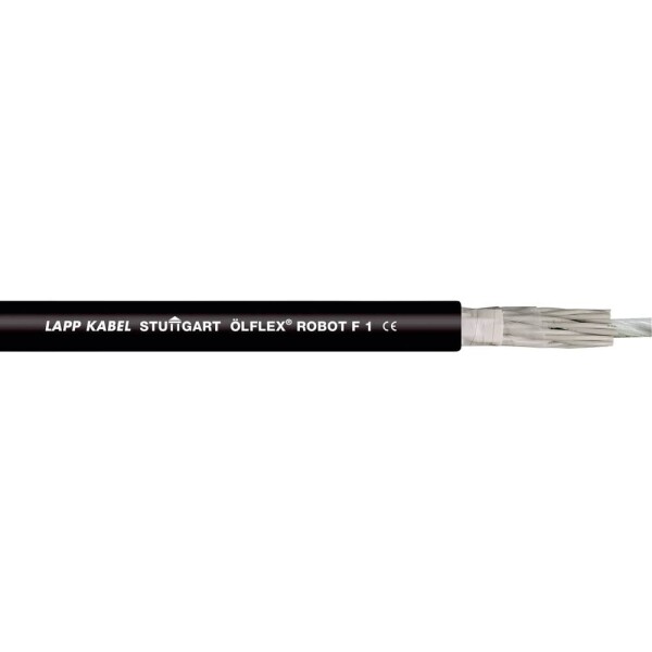 LAPP 29612/1000 vedenie ťažnej reťaze ÖLFLEX® ROBOT F1 4 G 1 mm² čierna 1000 m; 29612/1000