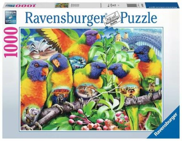 Ravensburger Krajina papagájov /1000 dielikov/ od 14 rokov