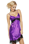 DKaren Plus Size Slip Otylia Violet Violet