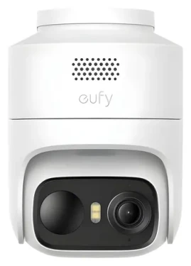 Anker Eufy C37 biela / Vonkajšia IP kamera / 2K / 360° pán / tilt / nočné videnie / microSD / Wi-Fi (T814X321)