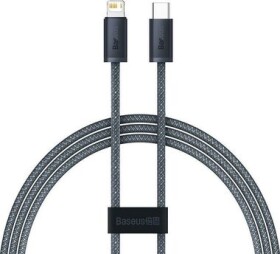 Baseus CALD000016 Kábel USB-C (M) - Lightning (M) 1 m šedá / 20W (CALD000016)