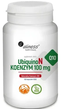Aliness UbiquinoN Coenzým Q10 100 mg / Výživový doplnok / 100 kapsúl