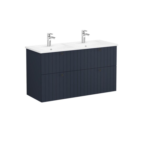 Kúpeľňová skrinka s umývadlom VitrA Root 120x67x46 cm modrá mat ROOTG120BINTS ROOTG120BINTS