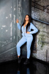 Trendy Sweat Jumpsuit with Hood Einheitsgroesse