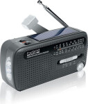 Muse MH-07 DS čierna / Prenosné rádio / FM / MW / SW1amp;2 / dynamo / solárny panel / svietidlo / 3.5mm / USB (MH-07DS)