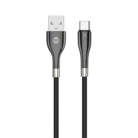 Forever Sleek Kábel USB-A (M) - USB-C (M) 1m čierna / 3 A (5900495082695)