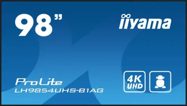 98 IIYAMA LH9854UHS-B1AG / IPS / 3840x2160 / 1200:1 / 500cd-m2 / 8ms / HDMI + DVI + DP + VGA / repro / VESA (LH9854UHS-B1AG)