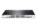 D-Link DGS-1510-28XMP / 28-Port Gigabit Stackable PoE Smart Managed Switch / 4x 10G SFP+ / 370W PoE budget (DGS-1510-28XMP)