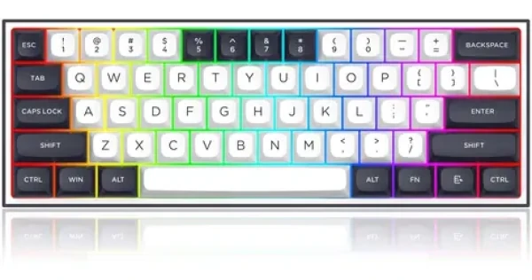 Redragon ALCOR K717WB-RGB-PRO bielo-čierna / Herná klávesnica / mechanická / RGB / BT / USB (K717WB-RGB-PRO)