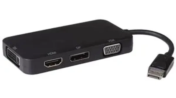 PremiumCord adaptér DisplayPort - DP + HDMI + DVI + VGA / 1080p / 4K * 2K (kportad16)