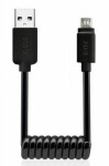 SBS Spring dátový kábel USB 2.0 na Micro USB / 0.5m / čierny (TECABLEMICROSK)