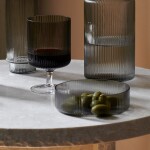 Ferm Living Jedálenská misa Ripple šedá 12 cm 4 ks