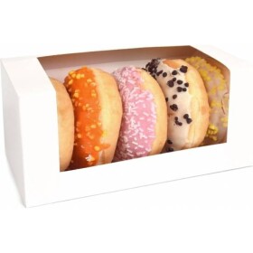 Krabička na donuty 1 ks biela 185x95x90 mm - House of Marie - House of Marie