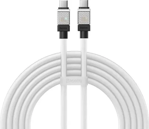 Baseus CAKW000302 Kábel USB-C (M) - USB-C (M) 2 m biela / 100W (CAKW000302)