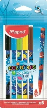 Maped Fixy Color#39;Peps Ocean Life Decorated 6ks (154963)