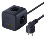 Baseus EnerFill FA11 Cosmic Black / Nabíjacia stanica / 67W / 3x AC / 2x USB-C / 1x USB-A (6932172687526)