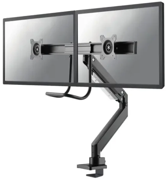 Neomounts NM-D775DXBLACK čierna / Stolný držiak pre dva monitory / 10-32" / VESA 75x75-100x100 / nosnosť 16 kg (NM-D775DXBLACK)