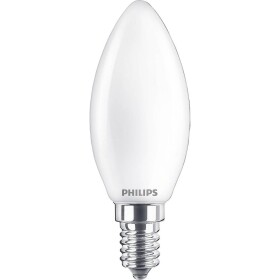 Philips Lighting 76339800 LED En.trieda 2021 F (A - G) E14 sviečkový tvar 4.3 W = 40 W teplá biela (Ø x d) 3.5 cm x 9.7 cm 1 ks; 76339800