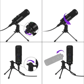 Varr Tube / Herný mikrofón / kardioid / USB / statív (100001794063)