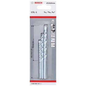 Bosch Accessories CYL-1 2608590127 sada špirálových vrtákov do kameňa 3-dielna 5 mm, 6 mm, 8 mm valcová stopka 1 sada; 2608590127