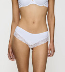 Triumph - Hipster LOVELY MICRO: mäkké mikro nohavičky s kvetinovou čipkou Triumph WHITE XL