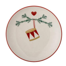 Bloomingville Kameninový tanier Yule Nature Bubon