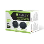 Techly ICC SH-22 čierna / Stolný mikrofón / konferenčný / USB / všesmerový (TLY_362725)