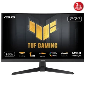27" Asus TUF Gaming VG27VQ3B čierna / Monitor / Fast VA / FHD / 180 Hz / 1 ms / 2x HDMI + DP / Repro / VESA (VG27VQ3B)