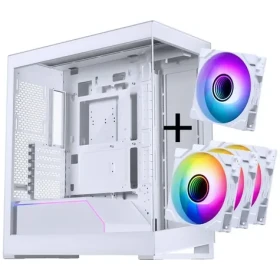 PHANTEKS NV5 MK2 Kit biela / Skriňa / E-ATX / Tempered Glass / D-RGB / 3× M25 Gen2 Reverse Blade + 1× ventilátor 120 mm (GABU-515)