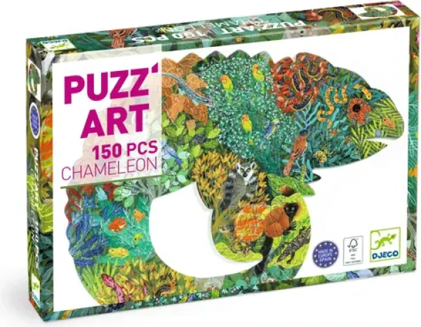 DJECO Obrysové puzzle Chameleon