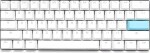 Ducky One 2 Pro Mini White Edition Gaming Tastatur, RGB LED - Gateron Yellow