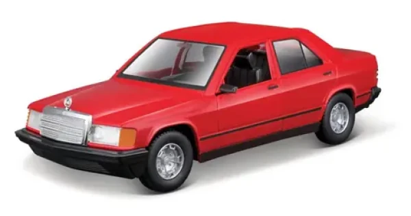 Bburago Mercedes-Benz 190 E 2.6 červená 1:24