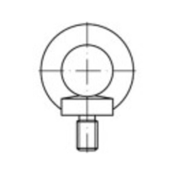 TOOLCRAFT TO-9977994 závesné skrutky M6 8 mm DIN 580 nerezová ocel A2 25 ks; TO-9977994