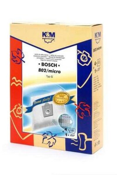 Kamp;M Vrecká do vysávača Bosch B02 Micro typ G / 4ks + filter (5907525809215)