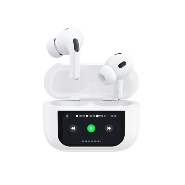 Dudao U19 TWS / bezdrôtové slúchadlá do uší / LED displej / Bluetooth 5.3 / biela (164539)