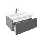 Kúpeľňová skrinka s umývadlom a batériou SAT Feel 60x30x44, 8 cm antracit mat SATFEEL60ANTU4BA SATFEEL60ANTU4BA