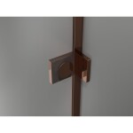 MEXEN/S - Lunar L sprchový kút dvere krídlové ľavá 100 x 70, transparent, ružové zlato 834L-100-070-60-00-L