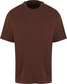 New Morning Studios NM 003 Unisexové tričko oversize z hrubej bavlny 57.0003 čokoládovo hnedé chocolate brown M