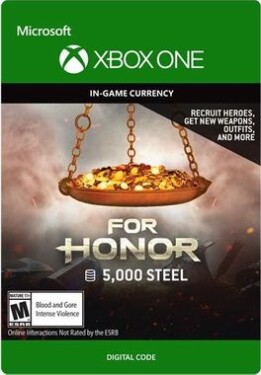 XONE For Honor: Currency pack 5000 Steel credits / Elektronická licencia / Herná mena (7F6-00114)