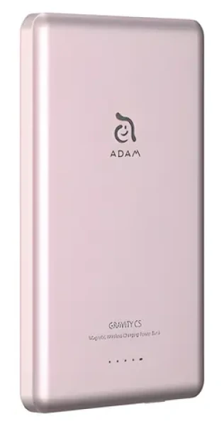 Adam Elements Gravity C5 ružová / Powerbanka / Magnetické bezdrôtové nabíjanie / 5000 mAh (APBADGVC5PK)