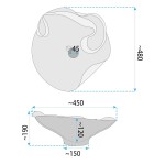 REA - Keramické umývadlo na dosku HM-12 Handmade ART REA-U6328