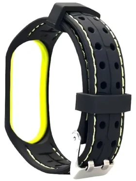Beline SMART Strap pre XIAOMI Mi Band 3/4 čierno-limetková / Náhradný silikónový remienok