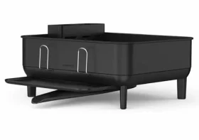 Simplehuman Compact Odkvapkávač na riad čierna / rám z čiernej ocele / plast FPP (838810026411)